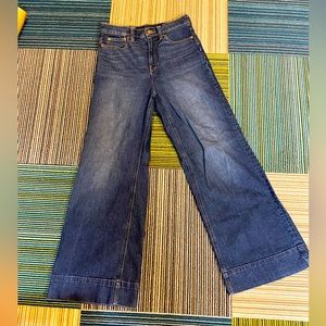 JCrew Wide Leg Denim Trousers